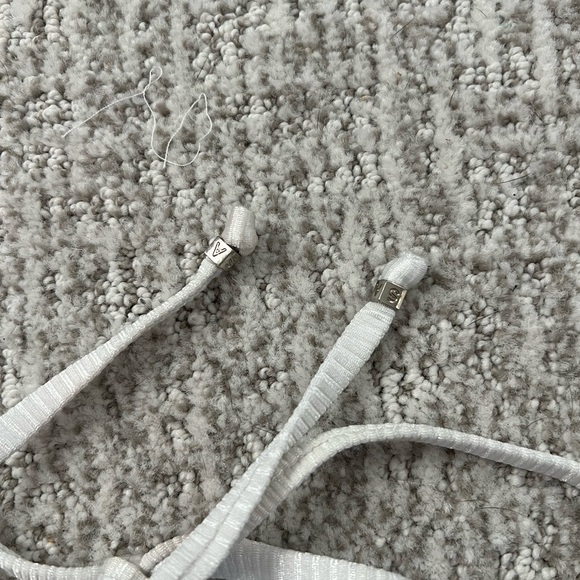 Amir slama ribbed white triangle bikini top P/S - Picture 14 of 15